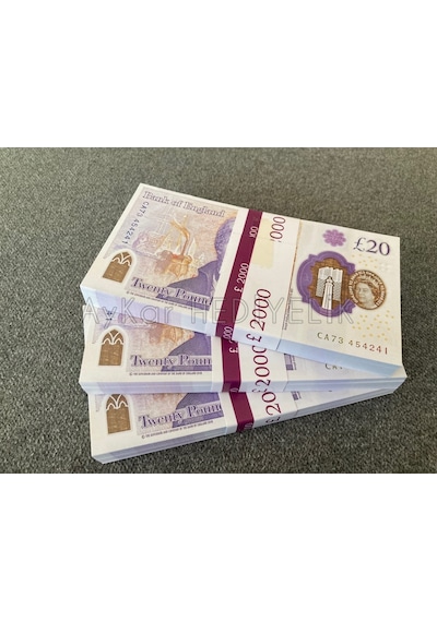 300 ADET 20 STERLİN BANKNOT POUND PARA GEÇERSİZ DÜĞÜN İÇİN PARALA