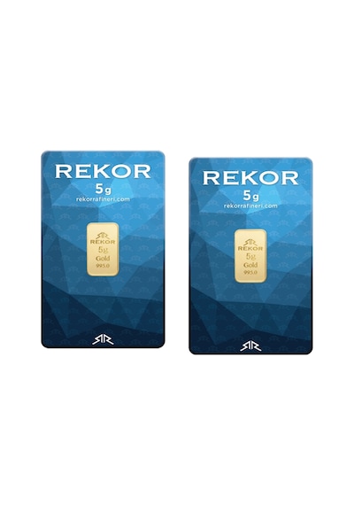 2 Adet 5 Gr 24 Ayar Altın 995 Rekor