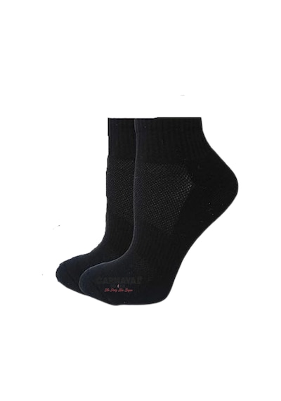 Carnaval Socks Siyah Renkli Havlu Patik Siyah