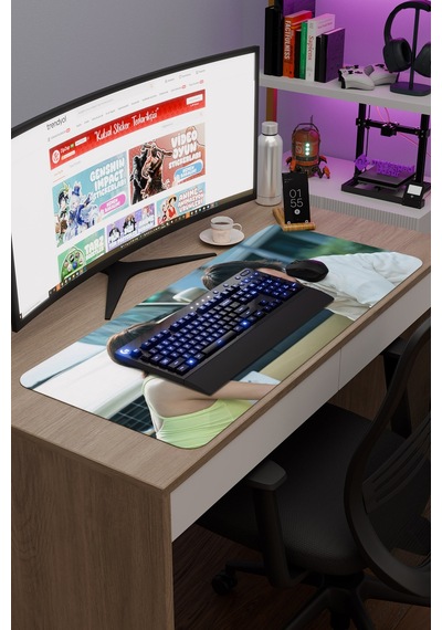 Alice İn Borderland V2 90x40 Xxl Gaming Kauçuk Kaymaz Taban Mouse Pad Fare Altlığı