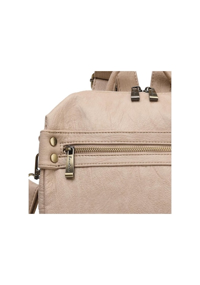 Smart Bags Yıkama Deri Sırt Askılı Kadın Çantası 21-k Barcelona 1909 Koyu Bej