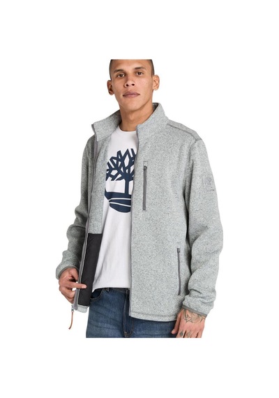 Timberland Melange Fleece Jacket Erkek Ceket Tb0a44t10521 Gri