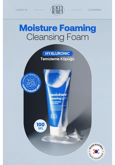 Lamelin Hyalüronik Asit İçeren Temizleme Köpüğü Lamelin Moisture Foaming Hyaluronic Acid 100 ML