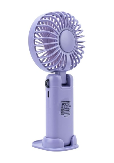 Dawreek Bt0258 Led Göstergeli El Fanı Mavi Mor