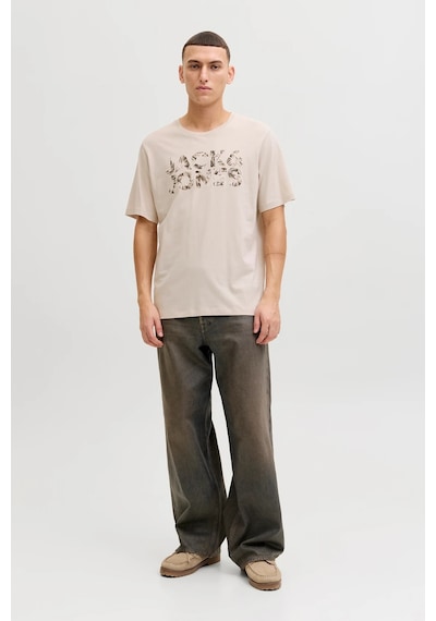 Jack & Jones Erkek T Shirt 12288536 Taş Taş