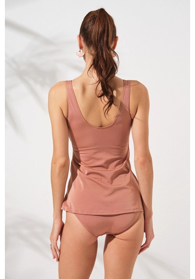 Pierre Cardin Mara Kruvaze Formlu Tankini Takım Bronz 231501