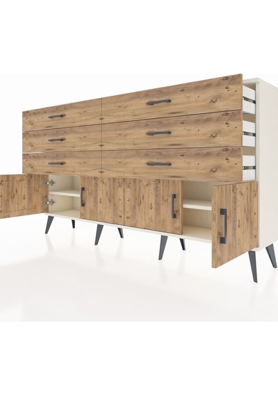 Arges Konsol 2 Raflı 6 Çekmeceli 4 Kapaklı 176x30x99 Aytaşı-çam Aytaşı-çam Arges Konsol 2 Raflı 6 Çekmeceli 4 Kapaklı 176x30x99 Aytaşı-çam Aytaşı-çam