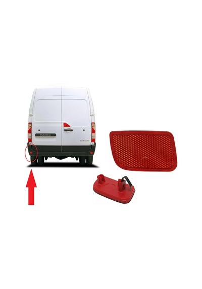 Renault Master Sağ + Sol Arka Tampon Reflektörü 2014--2020