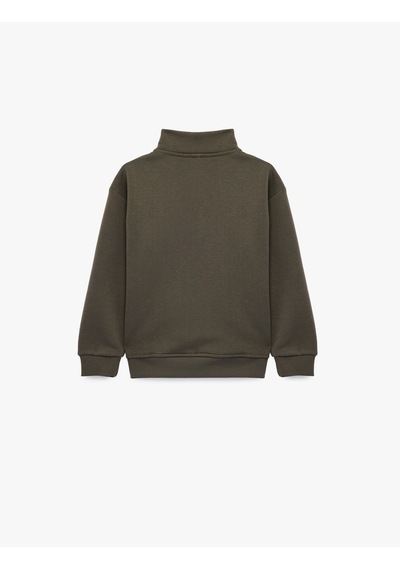 Koton Baskılı Uzun Kollu Şardonlu Pamuklu Yarım Fermuarlı Dik Yaka Sweatshirt Gri 7wkb10297tk Koton Baskılı Uzun Kollu Şardonlu Pamuklu Yarım Fermuarlı Dik Yaka Sweatshirt Gri 7wkb10297tk