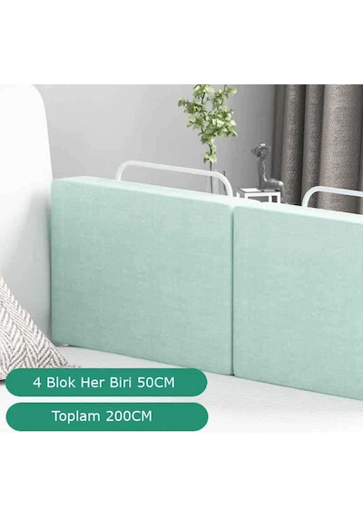 200 Cm Serenty Plus Yatak Bariyeri Bebek Ve Çocuk Korkuluğu Yeşil