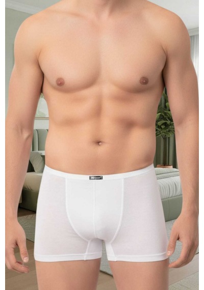 Uniquetrenders Erkek Pamuklu 3'lü Modal Boxer Beyaz