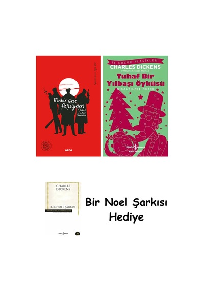Binbir Gece Polisiyeleri Ciltli + Tuhaf Bir Yılbaşı Öyküsü + Bir Noel Şarkısı