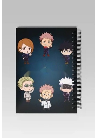 Çizgisiz A5 Not Defteri - Jujutsu Kaisen Temalı 124-Pembe