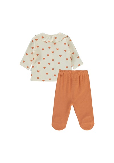 Civil Baby Kalp Zürafa 1-6 Ay Pijama Takımı Fil Dişi