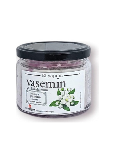 Fitilli Kokulu Kavanoz Mum Yasemin Yok