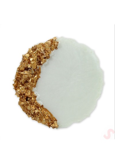 Epoksi Taşlı Magnet, 6,50 Cm - Altın - 1 Adet Altın