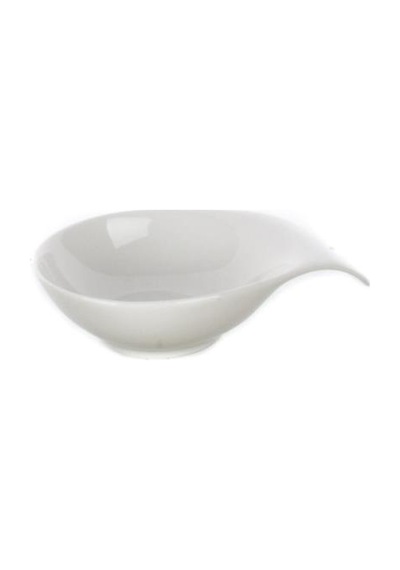 Ultraform Porselen Kulplu Sosluk Std 15x11cm Beyaz
