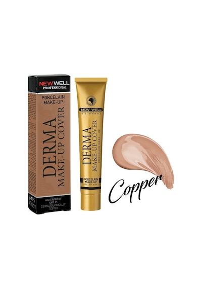 New Well Derma Make Up Cover Porselen Kapatıcı Fond.Copper 30 ML
