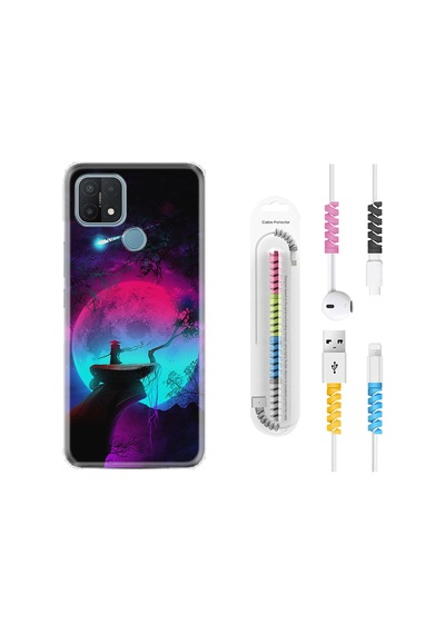 Oppo A15S Kılıf Kablo Koruyuculu Lost Warrior 1840