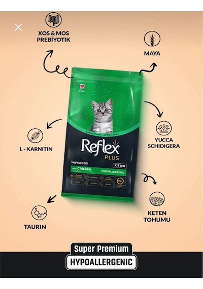Plus Kitten Tavuklu Yavru Kedi Maması 1.5 Kg