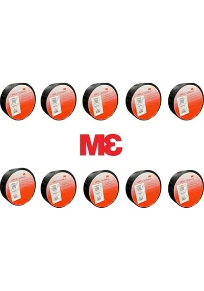 Elektrik İzolasyon Bandı - 10'lu Paket, 18mm X 9,15m, Pvc Malzeme