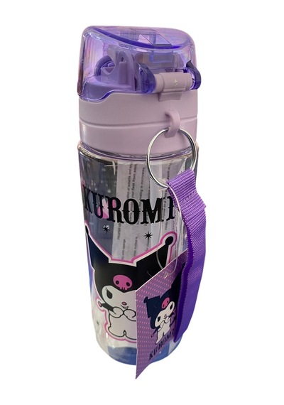 Kuromi Matara 500 Ml Lila Renk 1 Adet Lisanslı Suluk Okul Matarası Öğrenci Suluğu Lila