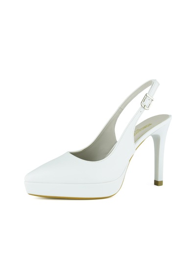 Erkan Saçmacı Scarlett Slingback Beyaz Rugan Sivri Burun Arkası Açık İnce Platform Topuklu Gelin Ayakkabısı Erkan Saçmacı Scarlett Slingback Beyaz Rugan Sivri Burun Arkası Açık İnce Platform Topuklu Gelin Ayakkabısı