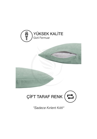 Br Pastel Kadife Dokulu Sis Mavisi Kırlent Yastık Kılıfı Freedom Serisi Punch Için Uygun Sis Mavisi
