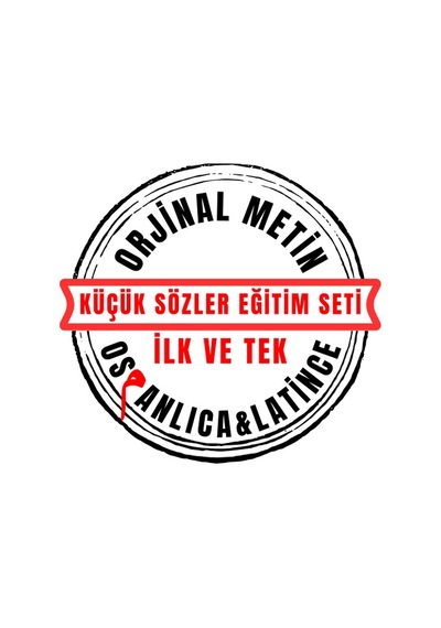 3 Adet Küçük Sözler Eğitim Seti Latince & Osmanlıca