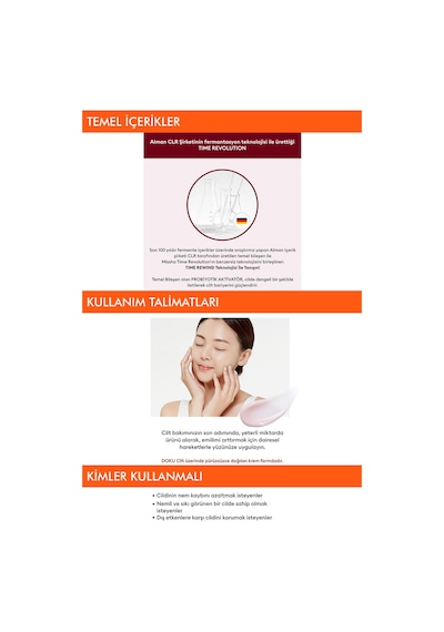 Missha Time Revolution Red Algae Revitalizing Cream  oksidan İçerikli Krem 50 ML