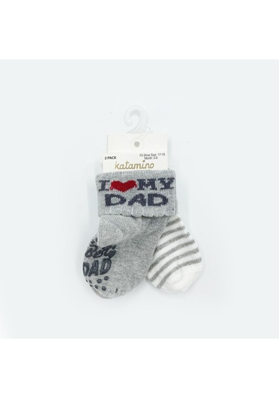 Katamino Mydad 2'li Çorap 44119 Gri