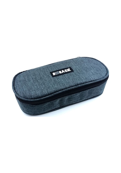 Bback Oval Koyu Gri Kumaş Kalem Çantası 311