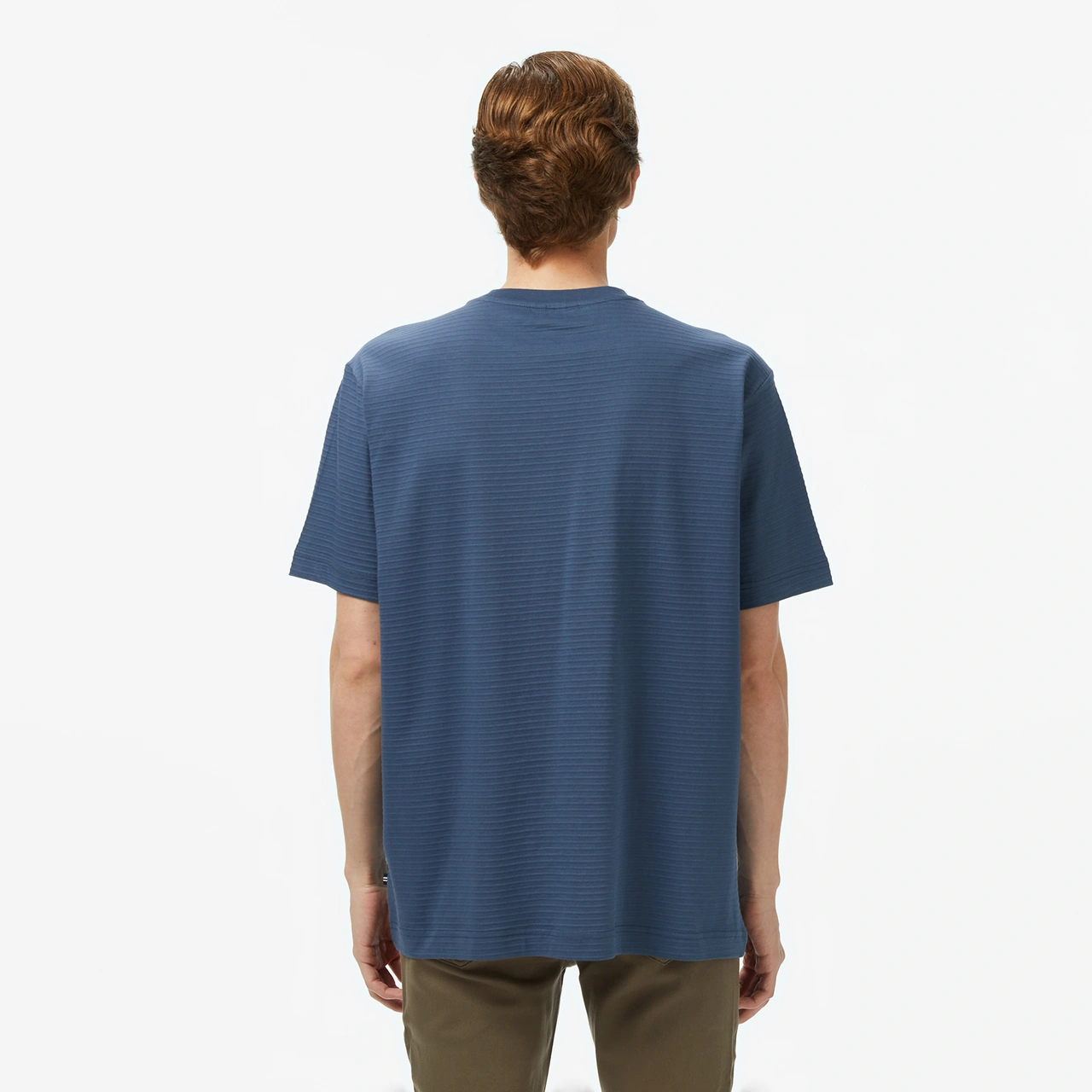 Nautica Erkek Mavi Regular Fit Çizgili T-shirt Çizgili V55326t Mavi