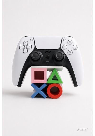 Playstation 5 Dualsense Joystick Standı - Renkli Joystick Kol Tutucu Beyaz