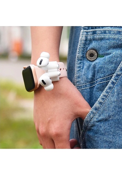 Ally 5 İn 1 Apple Uyumlu AirPods Pro Kulaklık Kılıfı Ve Kulaklık Koruma Çantası Full Set- 5775