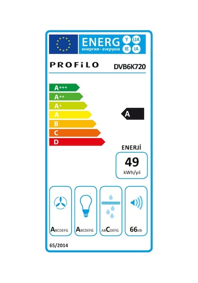 Profilo DVB6K720 Duvar Tipi Davlumbaz