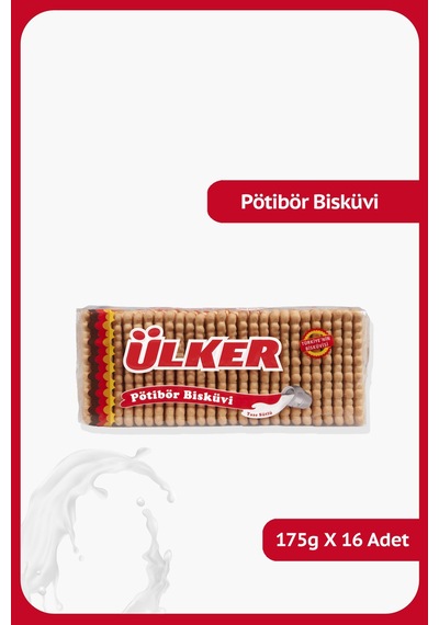 Ülker Pötibör Bisküvi 16 x 175 G