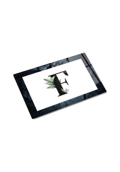 Decorita Cam Kesme Tahtası - Cam Kesme Tablası Harfli Tasarım F 20 CM x 30 CM