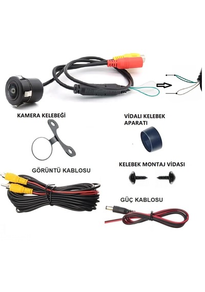 Yate10 Kontrol Edilebilir Ön-arka Tampon Kamera