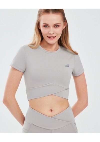 Skechers Performance Coll. W Short Sleeve  T-Shirt Kadın Antrasit Tshirt S241133-003