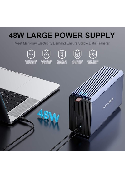 Acasis EC7352 HDD İstasyon Max 48TB Dahili PSU