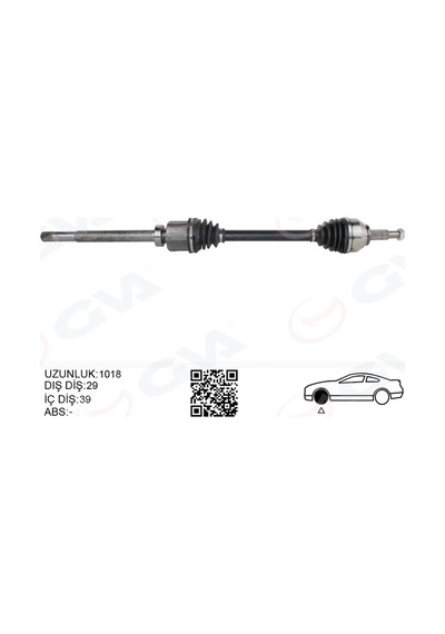 Gva Komple Aks Sağ Renault Trafic Iıı 1.6 Dci 14- 1018mm Gva 4419015 391005010r 93453895 4422670