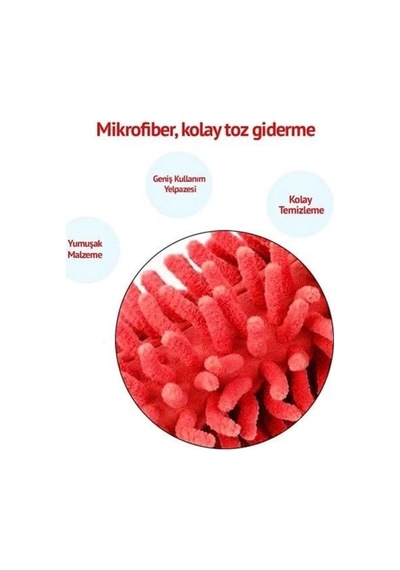 Teleskopik Mikrofiber Pratik Uzayabilen Toz Alma Fırçası Aparatı Lisinya - 907599581