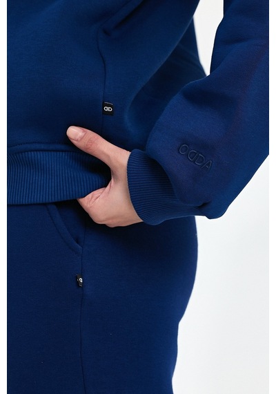 Odda Bisiklet Yaka Sweatshirt Lacivert