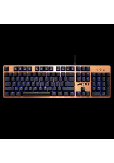 Gamdıas Aura Gk1, Usb Kablolu, İngilizce, Çok Renkli Arka Aydınlatma, Red Mekanik Switch, Bronz Edi