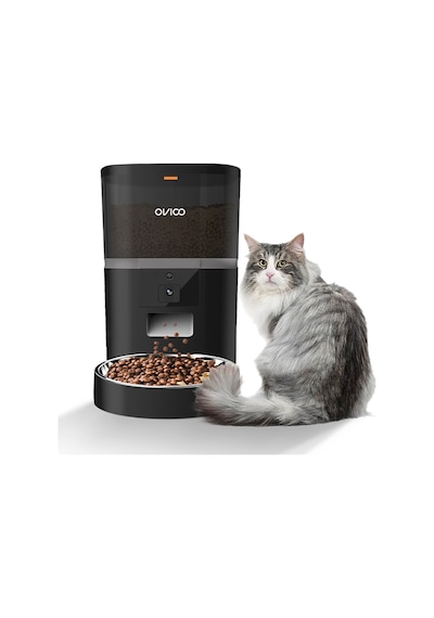 Ovıoo QQ005 Kameralı Wifi Paslanmaz Kase Kedi Köpek Besleyici 6 L