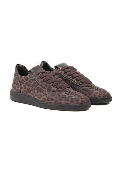 Fabrika Kahverengi Kadın Sneaker D-mascota-leopar Kahve