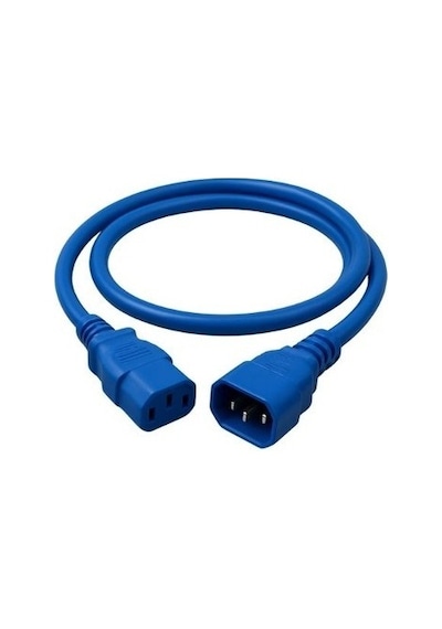 1 Metre 3x1.5mm² C13 To C14 Güç Kablosu Iec Uzatma Power Kablosu