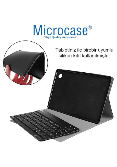 Honor Pad X8b 11'' Tablet Uyumlu Bluetooth Klavyeli Standlı Kılıf - Bkk4 Kapaklı Kılıf