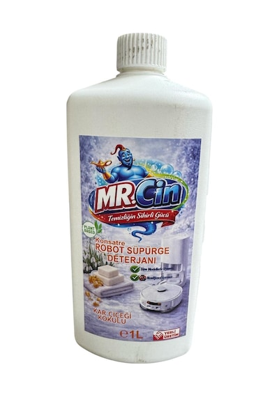 Mr.cin Robot Süpürge Deterjanı Karçiçeği Kokulu 1 Litre Tekli